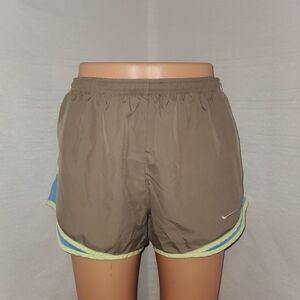 Nike Gray and Blue Athletic Shorts Lightweight Design